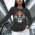 Boston Terrier UFO Alien Boston Terrier Dog Mom Dad Unisex Long Sleeve T-Shirt, novelty gifts, funny gifts