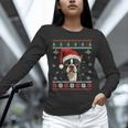 Boston Terrier Ugly Christmas Sweater Xmas For Adults Kids Unisex Long Sleeve T-Shirt, novelty gifts, funny gifts