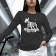 Bull Terrier Skeleton Birthday Halloween Kids Unisex Long Sleeve T-Shirt, novelty gifts, funny gifts