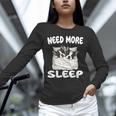 Cute Boston Terrier Need More Sleep Pajamas Nightgown Unisex Long Sleeve T-Shirt, novelty gifts, funny gifts