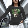 Cute Boston Terrier Shamrock St Patrick's Day Dog Lover Men Women Kids Unisex Long Sleeve T-Shirt, novelty gifts, funny gifts
