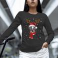 Family Matching Reindeer Xmas Boston Terrier Christmas Unisex Long Sleeve T-Shirt, novelty gifts, funny gifts