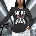 Nope Boston Terrier Puppy Dog Bostie Lover Men Women Girls Kids Unisex Long Sleeve T-Shirt, novelty gifts, funny gifts