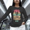 Worlds Best Boston Terrier Aunt Unisex Long Sleeve T-Shirt, novelty gifts, funny gifts