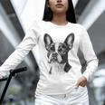 Boston Terrier Dog Motif Pet Illustration Boston Terrier For Men Women Kids Unisex Long Sleeve T-Shirt, novelty gifts, funny gifts