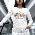 Boston Terrier Fall Pumpkin Tis The Season Autumn Women Unisex Long Sleeve T-Shirt, novelty gifts, funny gifts