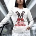 Boston Terrier Grandma Dog Lovers Puppy Bostie Owner Unisex Long Sleeve T-Shirt, novelty gifts, funny gifts