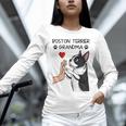 Boston Terrier Grandma Mother's Day Dog Mom Unisex Long Sleeve T-Shirt, novelty gifts, funny gifts