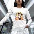 Boston Terrier Halloween Dog Lover Pumpkin Costume Unisex Long Sleeve T-Shirt, novelty gifts, funny gifts