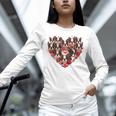 Boston Terrier Heart Valentine Boston Terrier Unisex Long Sleeve T-Shirt, novelty gifts, funny gifts