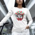 Boston Terrier Santa Claus Elf Reindeer Christmas Dog X-Mas Unisex Long Sleeve T-Shirt, novelty gifts, funny gifts