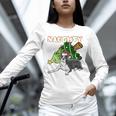 Boston Terrier Santa Claus Hat Merry Christmas Dog X-Mas Unisex Long Sleeve T-Shirt, novelty gifts, funny gifts