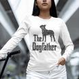 The Dogfather Boston Terrier Dog Funny Dog Gift T-Shirt For Men Women Girls Kids Unisex Long Sleeve T-Shirt, novelty gifts, funny gifts