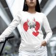 Valentine's Day Boston Terrier Unisex Long Sleeve T-Shirt, novelty gifts, funny gifts