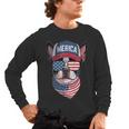 Boston Terrier 4th Of July US Merica Bostie Dog Patriotic For Men Women Kids Men's Long Sleeve T-Shirt, trending gift
