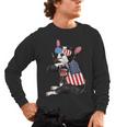 Boston Terrier Dog Merica 4th Of July Usa American Flag Men Men's Long Sleeve T-Shirt, trending gift