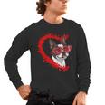 Boston Terrier Dog Mom Dad Valentine’s Day Pet Lover For Men Women Kids Men's Long Sleeve T-Shirt, trending gift