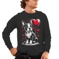 Boston Terrier Dog Valentine's Day Dog Owner Men's Long Sleeve T-Shirt, trending gift