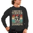 Boston Terrier Grandpa Dog Lover Father's Day Men's Long Sleeve T-Shirt, trending gift