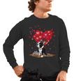 Boston Terrier Lover Heart Shape Boston Terrier Valentine Men's Long Sleeve T-Shirt, trending gift