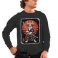 Boston Terrier Samurai Ninja Vintage Anime Japanese Ukiyo-e Men's Long Sleeve T-Shirt, trending gift