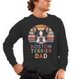 Retro Boston Terrier Dad Men's Long Sleeve T-Shirt, trending gift