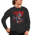 Super Power Superhero Boston Terrier Dog For Men Women Kids Men's Long Sleeve T-Shirt, trending gift