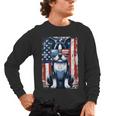 Vintage Boston Terrier Dog American USA US Flag Pets Lovers Tank Top Men's Long Sleeve T-Shirt, trending gift