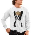 Boston Terrier Dog Wearing Crown For Men Women Girls Kids Men's Long Sleeve T-Shirt, trending gift