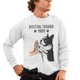Boston Terrier Mom Dogs Mum Woman Men's Long Sleeve T-Shirt, trending gift