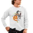 Boston Terrier Pumpkin Jack O Lantern Halloween Men's Long Sleeve T-Shirt, trending gift