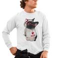 Girls I Heart Mom Love Mama Boston Terrier Dog Lover Men's Long Sleeve T-Shirt, trending gift