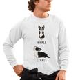 Inhale Exhale Yoga Boston Terrier Tshirt Men's Long Sleeve T-Shirt, trending gift