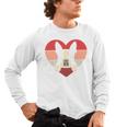 Retro Heart Boston Terrier Dog Vintage Valentine Men's Long Sleeve T-Shirt, trending gift