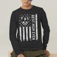 Best Boston Terrier Dog Mom Ever USA Flag For Men Women Kids Men's Long Sleeve T-Shirt, funny gift