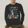 My Birthday Colorful Costume Boston Terrier Party Men's Long Sleeve T-Shirt, funny gift