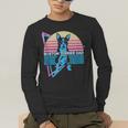 Boston Terrier Dad Retro Men's Long Sleeve T-Shirt, funny gift