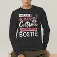 Boston Terrier Dog Bostie Halloween Costume Dog For Kids Men's Long Sleeve T-Shirt, funny gift