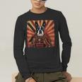Boston Terrier Dog Japanese Art Samurai Ukiyo-e Men's Long Sleeve T-Shirt, funny gift