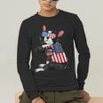 Boston Terrier Dog Merica 4th Of July Usa American Flag Men Men's Long Sleeve T-Shirt, funny gift