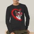 Boston Terrier Dog Mom Dad Valentine’s Day Pet Lover For Men Women Kids Men's Long Sleeve T-Shirt, funny gift