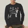 Boston Terrier Dog Mom Woman Women Men's Long Sleeve T-Shirt, funny gift