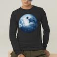 Boston Terrier Dog Moon Dog Mom Dad Women Men Dog Lovers Men's Long Sleeve T-Shirt, funny gift