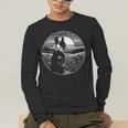 Boston Terrier Dog Nature Scene Graphic Art Men Women Girls Kids Men's Long Sleeve T-Shirt, funny gift