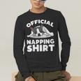 Boston Terrier Dog Official Sleeping Shirt Men Women Kids Men's Long Sleeve T-Shirt, funny gift