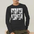 Boston Terrier Dogs With Sunglasses Photo Pets Meme Men's Long Sleeve T-Shirt, funny gift