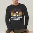 Boston Terrier Grandpa Dog Owner Boston Terrier Men's Long Sleeve T-Shirt, funny gift