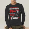Boston Terrier Mom American Gentleman Dog Mother's Day Men's Long Sleeve T-Shirt, funny gift