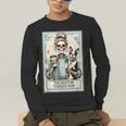 The Boston Terrier Mom Skeleton Spooky Season Halloween Men's Long Sleeve T-Shirt, funny gift