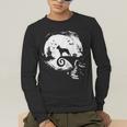 Boston Terrier And Moon Halloween Costume Dog Lover Men's Long Sleeve T-Shirt, funny gift